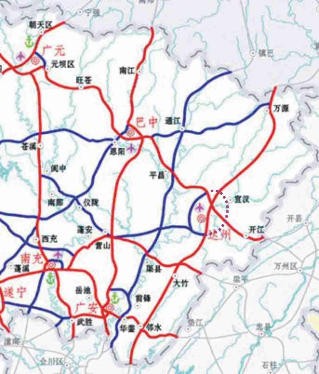 四川高速公路规划图