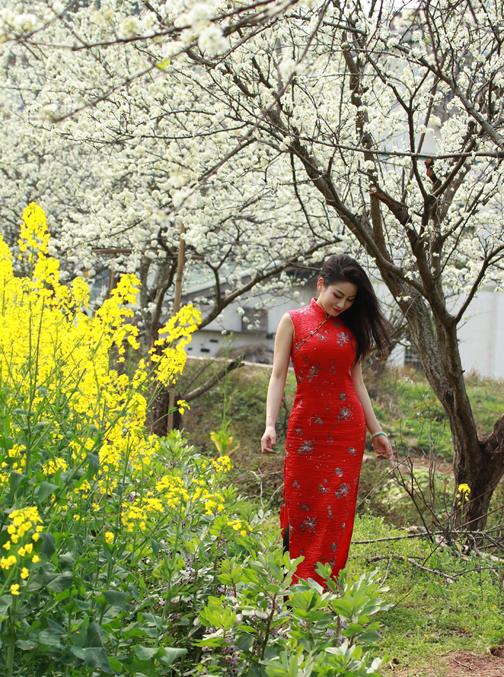 达州美女摄哥开江踏春