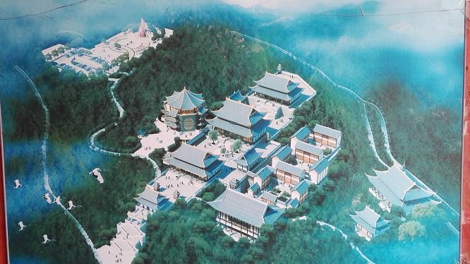 南外火峰山建起雄伟壮观的三清宫 今日达州 凤凰山下 powered
