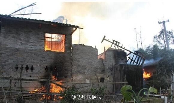达州开江县一民房发生火灾 - 今日达州 - 凤凰山