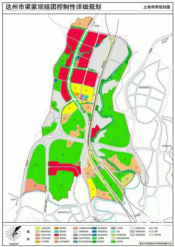 达州市梁家坝组团详细规划公示,未来这里将大变 今日达州 凤凰山