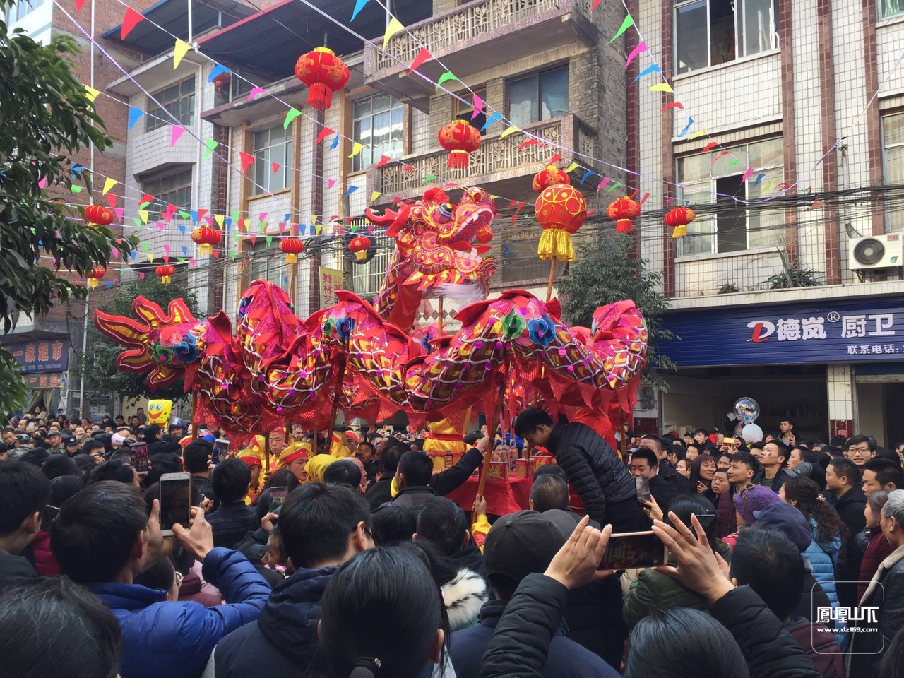 快讯 开江甘棠第六届"耍火龙"表演现场图和视频