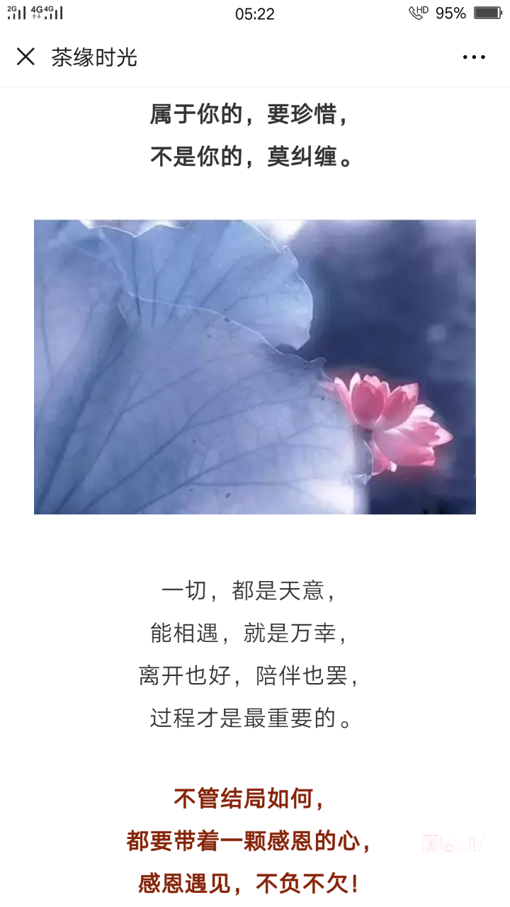 感恩遇见,不负不欠