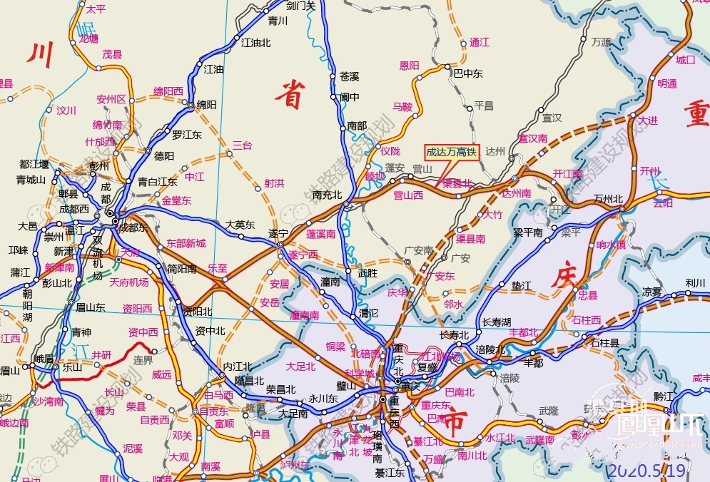 备注:本图规划铁路走向和设站仅供参考,最终以批复方案为准)