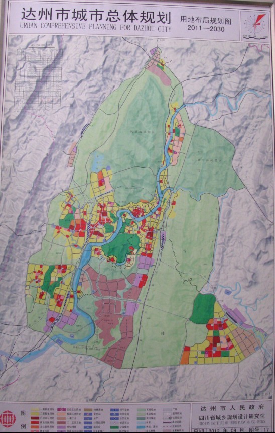 达州市城市规划图图片