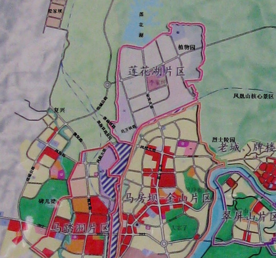 达州市城市规划高清图图片