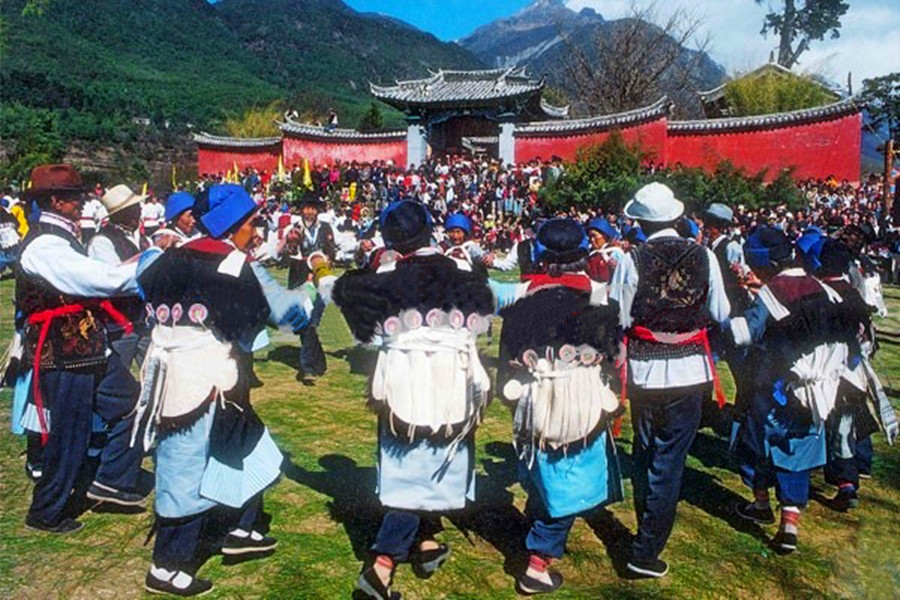 3月19日丽江三朵节最纳西民俗体验进行时