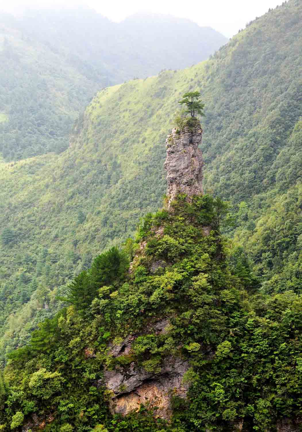 八台山独秀峰图片