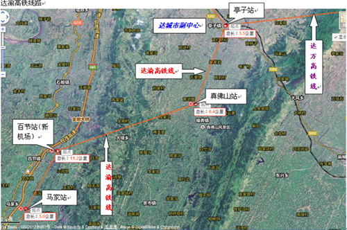 达渝铁路大竹段规划图图片