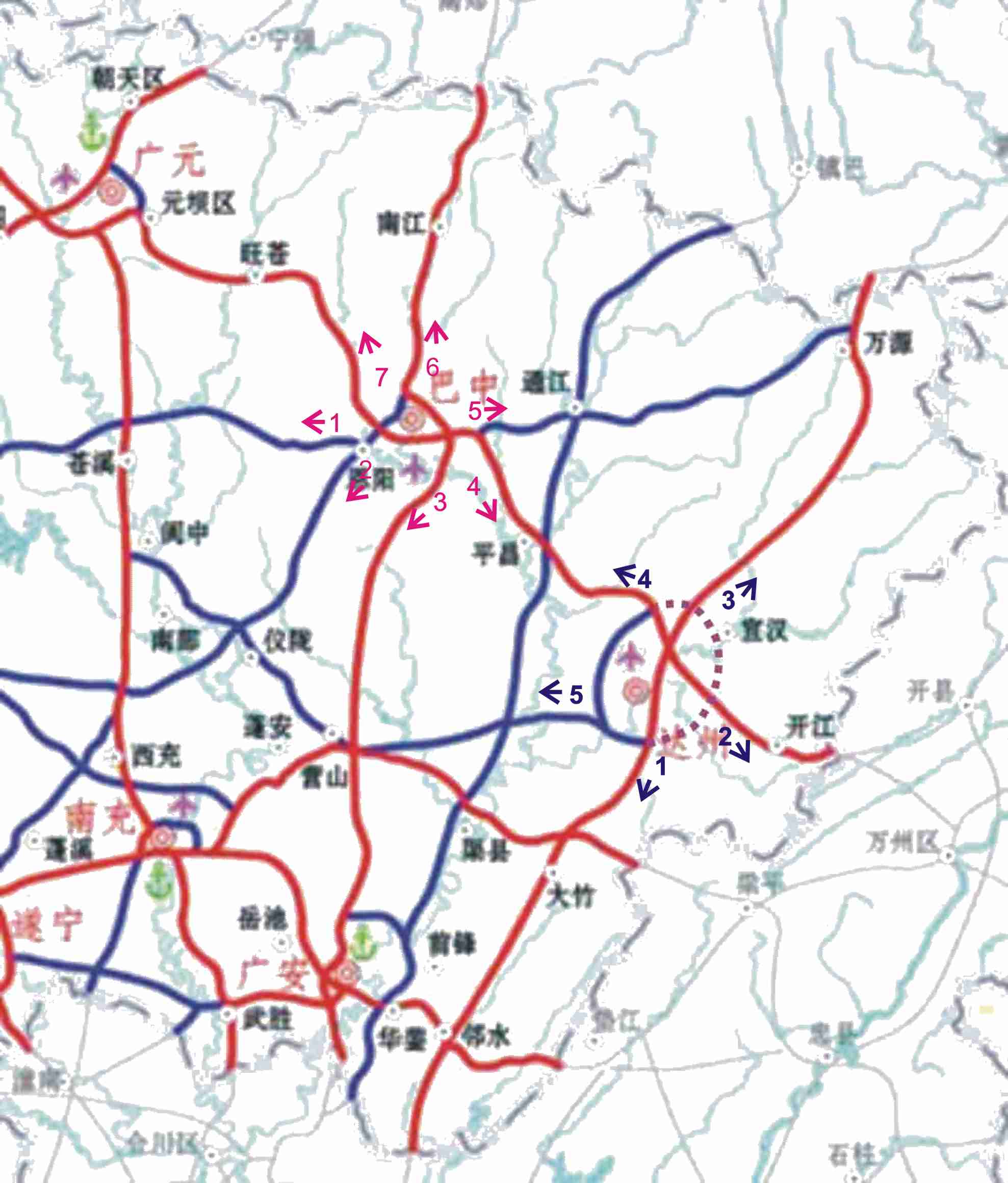 四川高速公路规划图