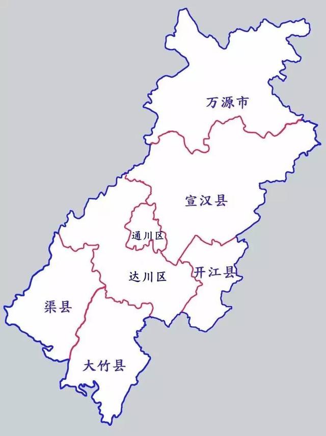 重庆达州地图图片