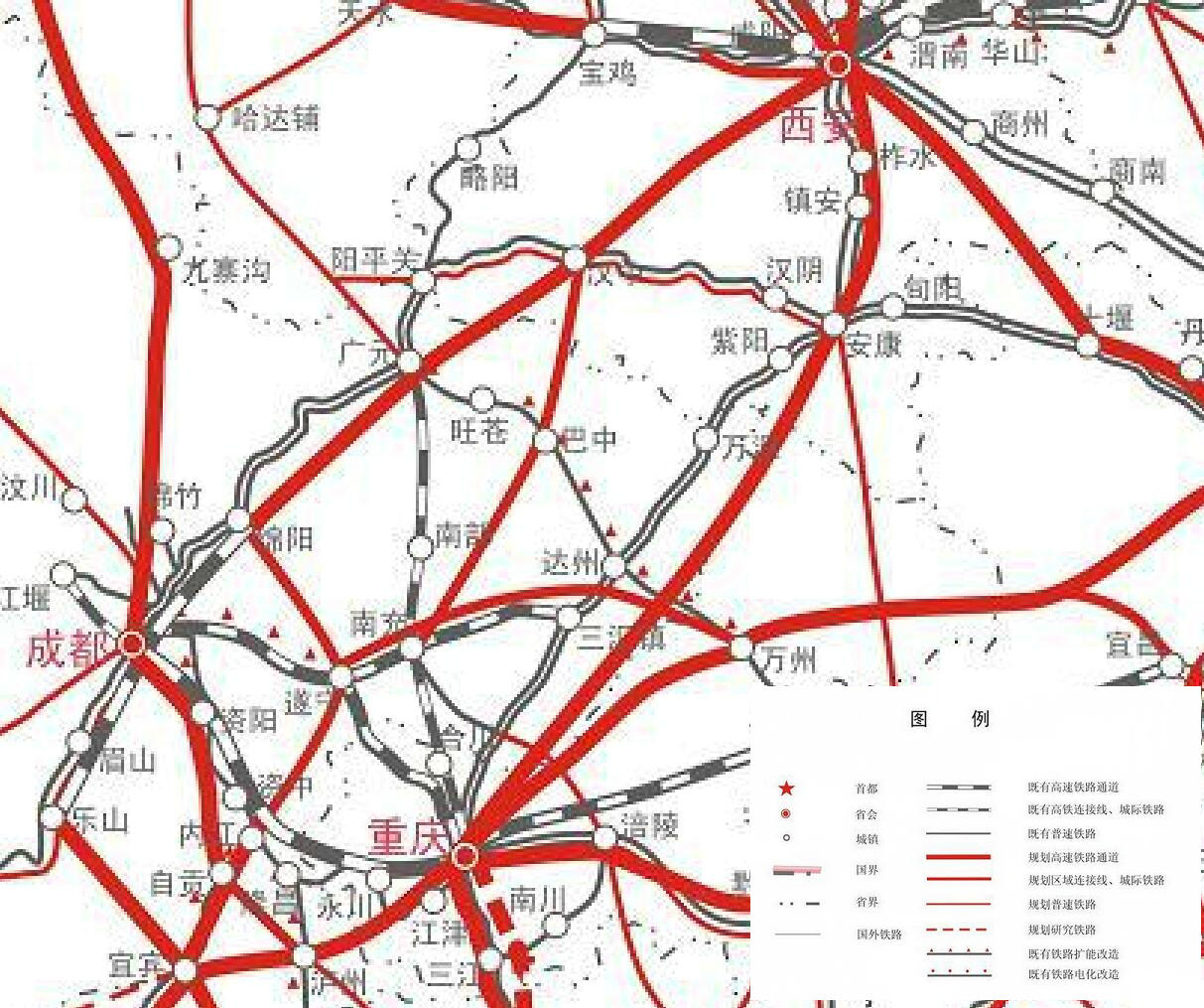 达州高铁线路规划图图片