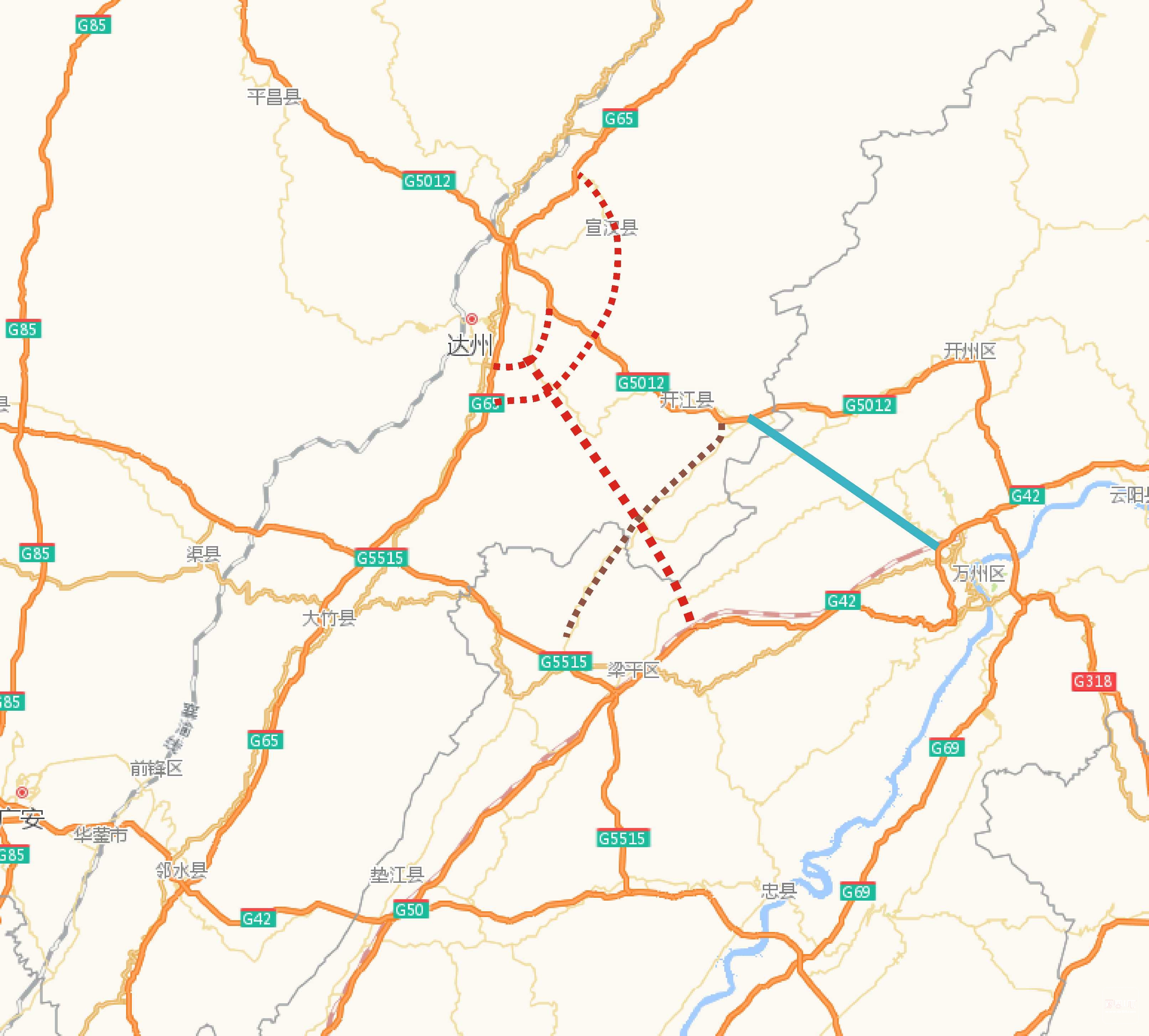 g2高速公路具体线路图图片