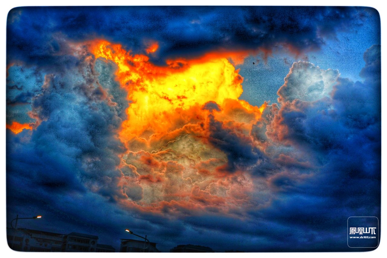 火烧云像什么图片